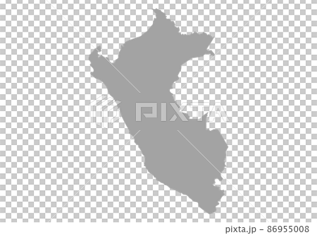 ペルーのシルエット ペルーのシルエット 86955008