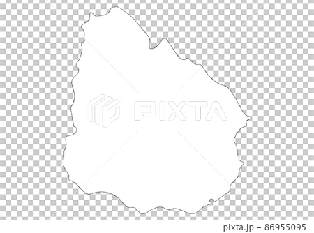 Uruguay blank map Uruguay blank map 86955095