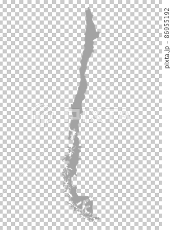 チリのシルエット 86955192