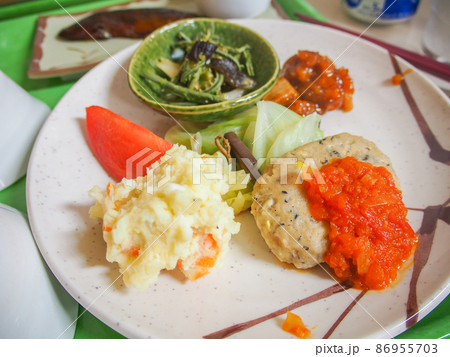 尾瀬の山小屋・原の小屋の夕食 86955703