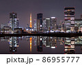 晴海客船ターミナルから眺める東京港区の夜景 86955777