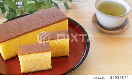 カステラと緑茶 カステラと緑茶 86957374