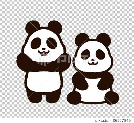 Cute twin pandas Cute twin pandas 86957849