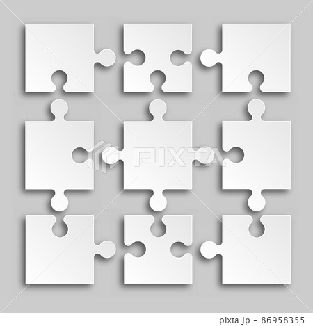 Puzzle Piece Business Presentation. Vectorのイラスト素材 [86958355] - PIXTA