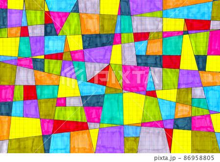 Abstract background with colorful hand-drawn pattern 86958805