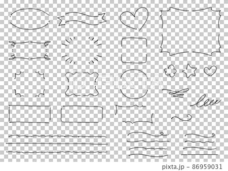 Hand drawn frame 2 86959031