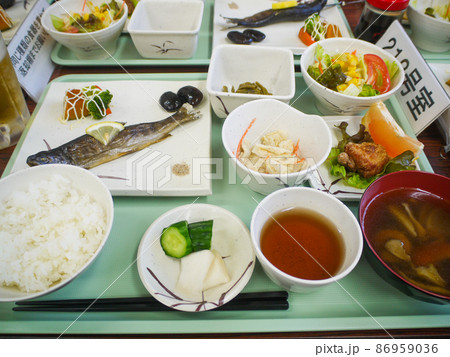 尾瀬の山小屋・尾瀬ロッジの夕食 尾瀬の山小屋・尾瀬ロッジの夕食 86959036