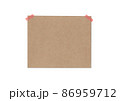 blank brown note paper background and red tape 86959712