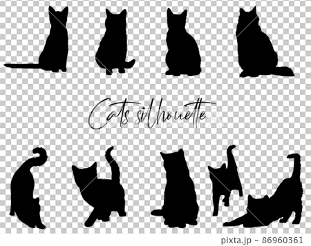 Cat silhouette Cat silhouette 86960361