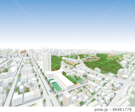 楽しい街並みと楽しい暮らし。人々が明るく楽しく暮らせる街づくり。 86961778