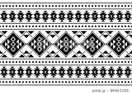 Geometric ethnic oriental seamless pattern traditional Design for background 86962300