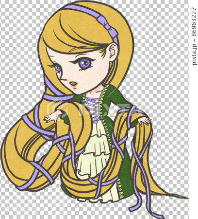 ラプンツェルのイラストのイラスト素材 [86963227] - PIXTA