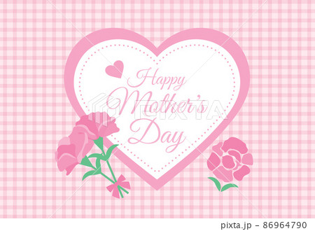 母の日のHappy Mother's Dayのイラスト 86964790