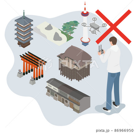 ドローンの使用を禁止をする重要な建築物周辺 ドローンの使用を禁止をする重要な建築物周辺 86966950