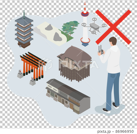 ドローンの使用を禁止をする重要な建築物周辺 ドローンの使用を禁止をする重要な建築物周辺 86966950