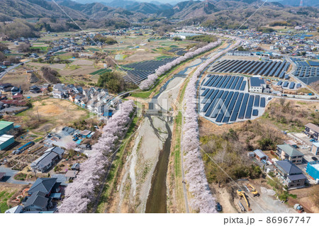 空撮「埼玉県」こだま千本桜 86967747