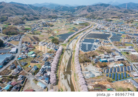 空撮「埼玉県」こだま千本桜 86967748