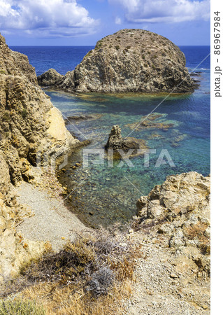 Island of Isleta del Moro, Cabo de Gata-Nijar Natural Park, Spain Island of Isleta del Moro, Cabo de Gata-Nijar Natural Park, Spain 86967984
