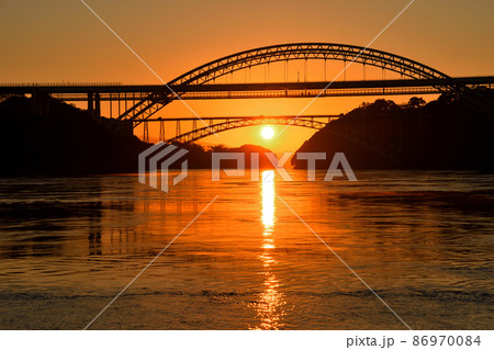西海橋の朝日 西海橋の朝日 86970084