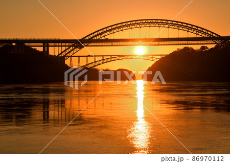 西海橋の朝日 西海橋の朝日 86970112