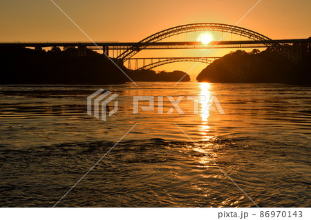 西海橋の朝日 西海橋の朝日 86970143