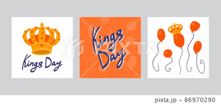 postcards and banners for King s Day in the netherlands 86970290