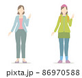 オフィスコーデと山ガールコーデ 86970588