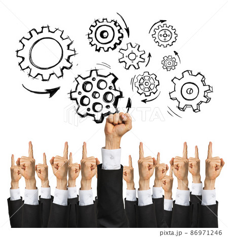 Business and teamwork concept 86971246