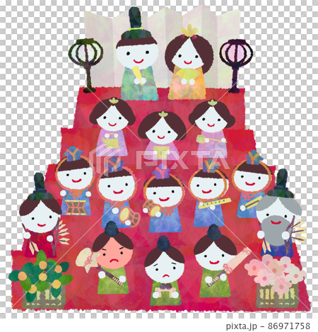 15 個 Hina 娃娃的插圖 86971758