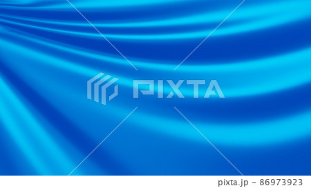 豪華な青いドレープ布の背景｜ステージ・演出・装飾に最適 86973923