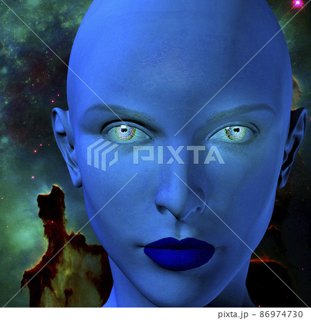 The face of an alien 86974730
