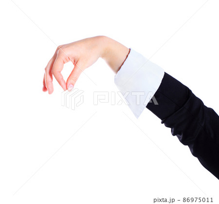 women hand on the white backgrounds 86975011