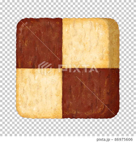 Illustration of cocoa and vanilla ice box cookies 86975606