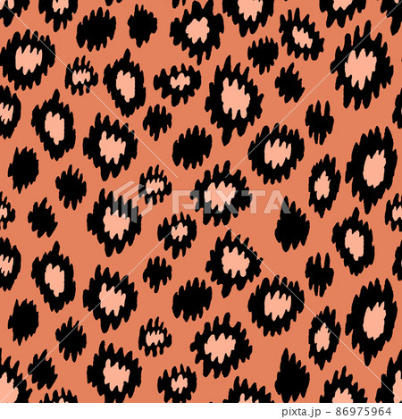 Abstract modern leopard seamless pattern. Animals trendy background. Color decorative vector stock illustration for print, card, postcard, fabric, textile. Modern ornament of stylized skin Abstract modern leopard seamless pattern. Animals trendy background. Color decorative vector stock illustration for print, card, postcard, fabric, textile. Modern ornament of stylized skin 86975964