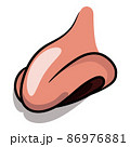 Vector cartoon nose for funny character face 86976881