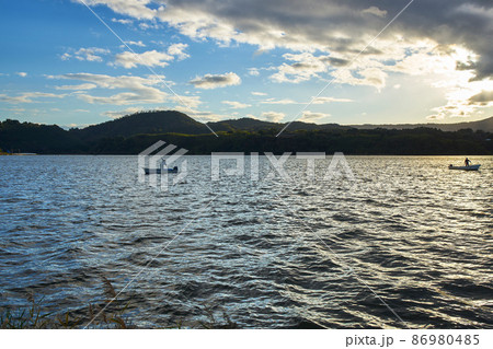 東郷湖しじみ漁 86980485