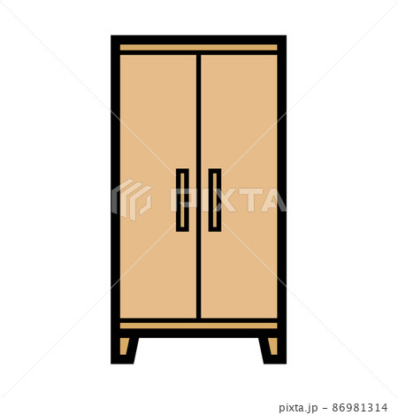 家具アイコン ワードローブのイラスト素材