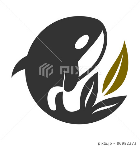 whale leaf Icon Illustration Brand Identity whale leaf Icon Illustration Brand Identity 86982273