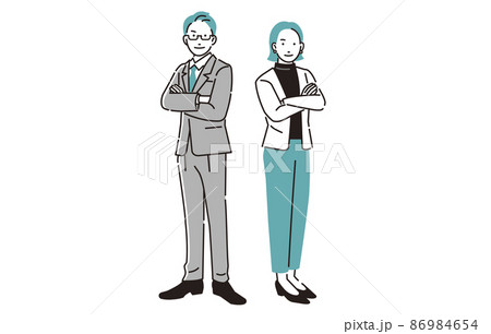 人物 パワーカップル全身イメージ 86984654