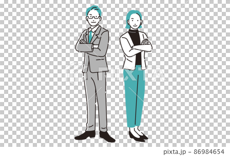 人物 パワーカップル全身イメージ 86984654
