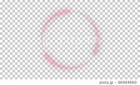 CG circle: 3 glowing light spots and a circular trail of light CG circle: 3 glowing light spots and a circular trail of light 86984660