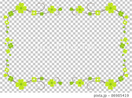 四つ葉のクローバーフレーム 86985419