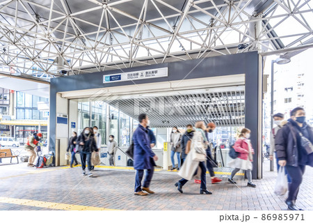 東京の都市風景　恵比寿駅 86985971