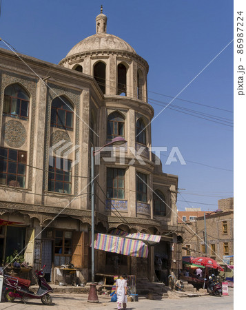 中国 新疆ウイグル自治区 カシュガルのイスラム神学校 / Kashgar, Xinjiang, CN 86987224