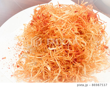 四川料理・千切りジャガイモのスパイス揚げ 四川料理・千切りジャガイモのスパイス揚げ 86987537