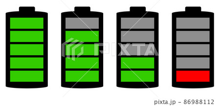 電池の残量を表示する電池マーク 86988112