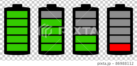 電池の残量を表示する電池マーク 86988112