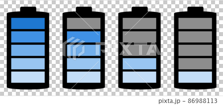 Battery mark that displays the remaining battery level Battery mark that displays the remaining battery level 86988113