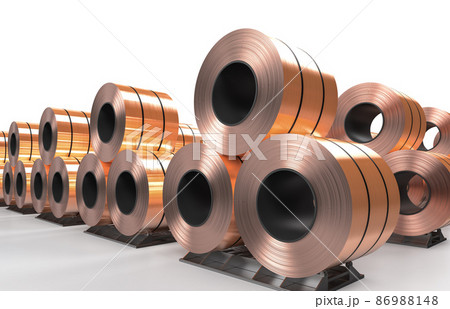 roll of copper sheets or heap of copper tapes roll of copper sheets or heap of copper tapes 86988148