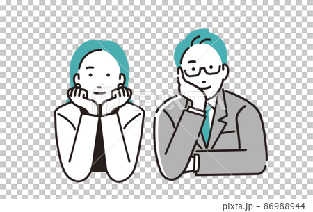 People power couple cheeks 86988944